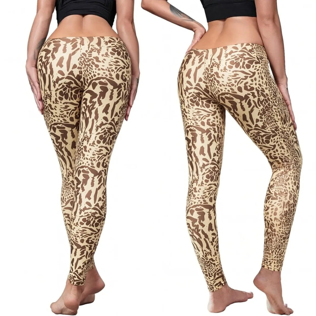 Women's High Waist Yoga Pants, Butt Lifting Wide Waistband Leggings, Adjustable Butt Lift Workout Trousers for Running Gym Fitne