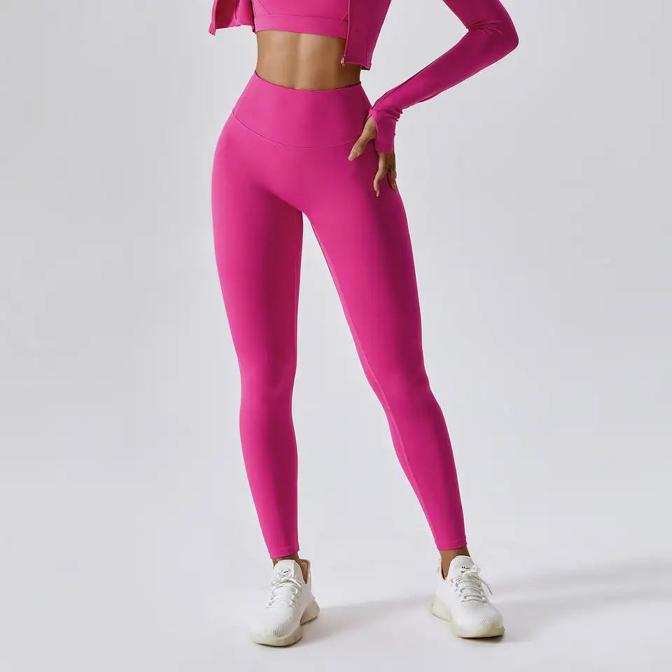 Custom LOGO Fitness Clothes Hip Lift Long Sleeve Exercise Set Gym Women's 4 Piece Yoga Set Gym Fitness Set