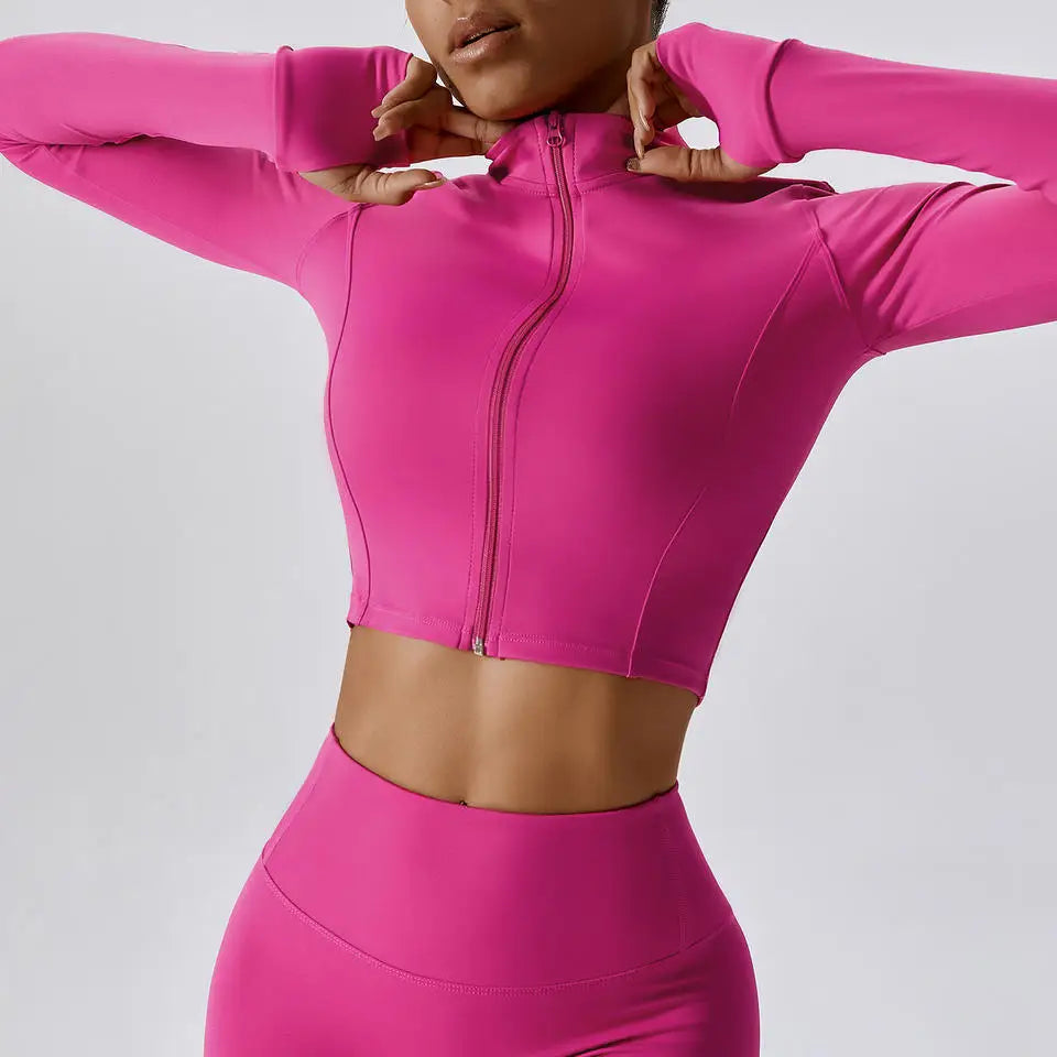 Custom LOGO Fitness Clothes Hip Lift Long Sleeve Exercise Set Gym Women's 4 Piece Yoga Set Gym Fitness Set