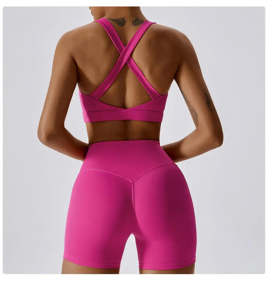Custom LOGO Fitness Clothes Hip Lift Long Sleeve Exercise Set Gym Women's 4 Piece Yoga Set Gym Fitness Set