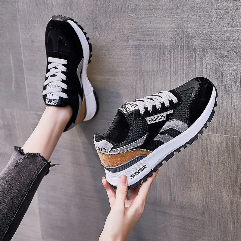 Women's Casual Sport Shoes Fall Winter Hot Sale Of The Season New Style Outdoor Workwear Thick Bottom Anti-slip Wear-resistant