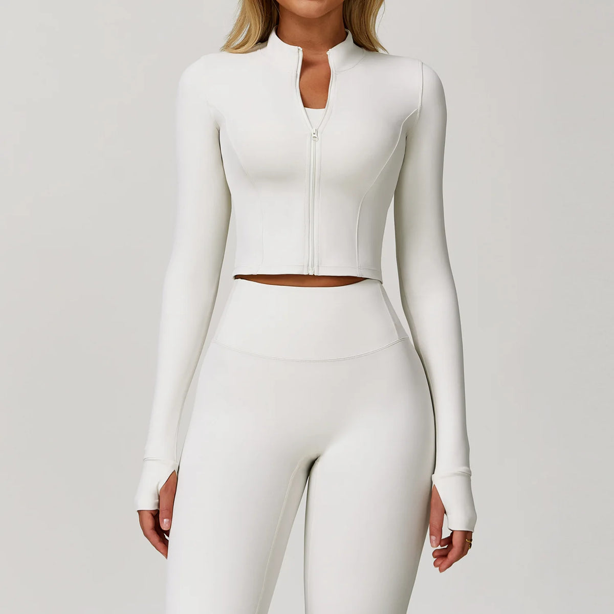 Custom LOGO Fitness Clothes Hip Lift Long Sleeve Exercise Set Gym Women's 4 Piece Yoga Set Gym Fitness Set